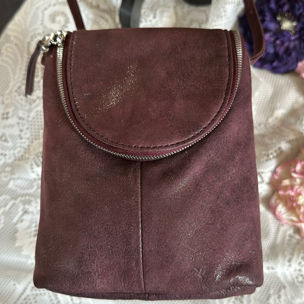 Hobo dark purple purse crossbody
